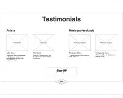 Homepage Wireframe